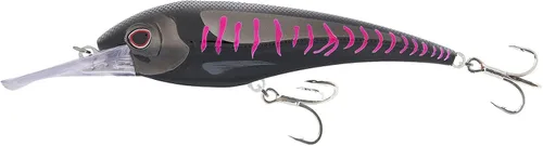 Miniatura 36 de Nomad Design DTX Minnow con sistema patentado Autotune - Acción de natación de pez cebo envejecido, BKK Diablo Caballa Rosa Caliente