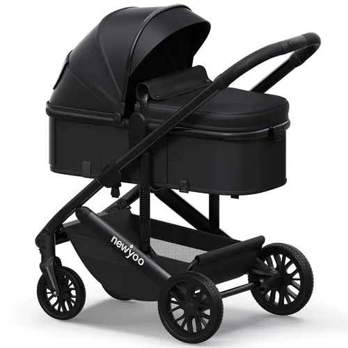 Miniatura 7 de newyoo Nestro 516M - Cochecito infantil convertible con asiento reversible y soporte para tazas, cochecito 2 en 1 orientado hacia atrás desde recién