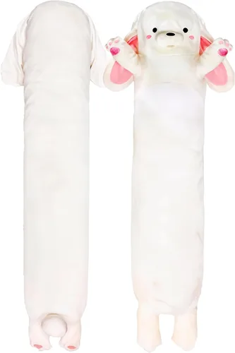 Miniatura 8 de Almohada de cuerpo de cordero de peluche Cuddle Paws para niños Almohada larga de peluche para abrazar Juguete suave para abrazar Regalo
