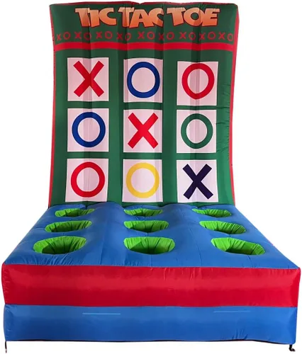 Miniatura 8 de Juego de carnaval inflable 4 en 1, juegos deportivos inflables, juego de aro de baloncesto para juegos escolares, familia,