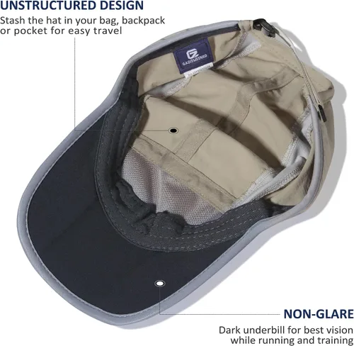 Miniatura 4 de GADIEMKENSD Sombrero reflectante plegable para exteriores, diseño sin estructura, protección solar UPF 50+, sombreros deportivos para mujeres