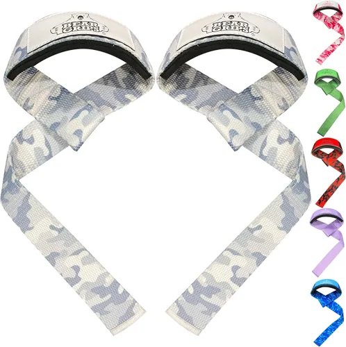 Miniatura 6 de Bear Grips Correas de levantamiento - Correas de gimnasio y levantamiento de pesas para hombres y mujeres, soporte de peso muerto, 2 pares