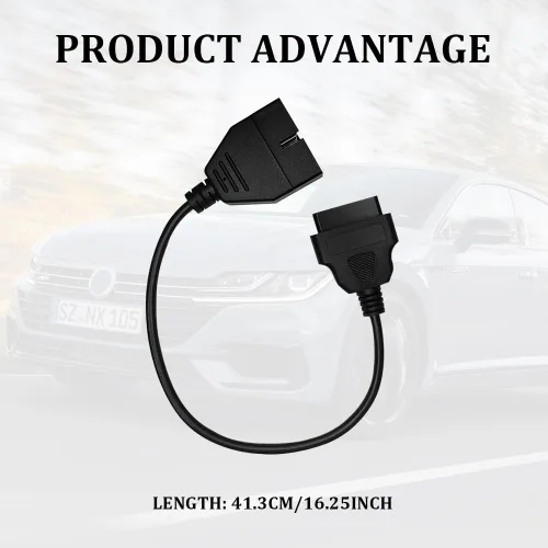 Miniatura 2 de Adaptador OBD2 a OBD1 GM, lector de código de automóvil, OBD1 de 12 pines a OBD2 conector de cable de escáner de enchufe de 16 pines, herramienta