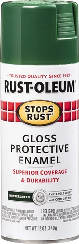 Miniatura 3 de Rust-Oleum - Pintura en aerosol antióxido Stops Rust, 12 onzas líquidas por bote, color negro brillante, modelo 7779830-2PK, paquete de 2