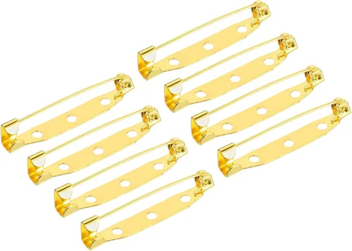 Miniatura 21 de MECCANIXITY 150 pines de barra de seguridad de 0.591 in, broche de cierre para insignias de identificación, tarjetas de nombre, etiquetas para Tono