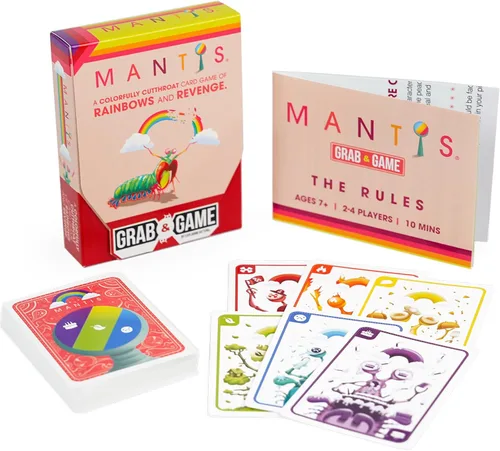 Miniatura 4 de Exploding Kittens Mantis Agarra y Juega 2-4 Jugadores - Edades 7+ - 10 Minutos para Jugar - Juego de Cartas de Emparejamiento de Tamaño de Viaje