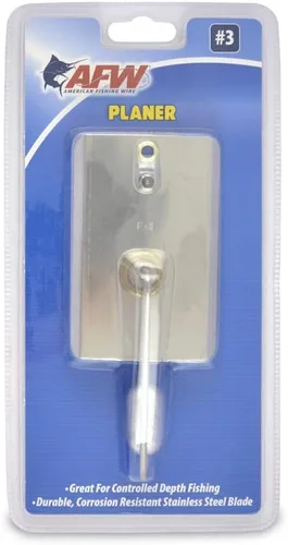 Miniatura 9 de AFW American Fishing Wire Planer Board con hoja de acero inoxidable resistente a la corrosión - Uso para arrastre de profundidad controlada en alta