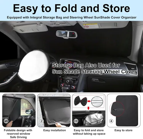 Miniatura 5 de TINGLU Parasoles para Ventanas para Mazda 3 2019-2026 Accesorios Coche Ventanas Laterales Completas Parabrisas Triangular Trasero Protector Solar
