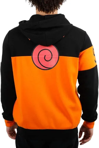 Miniatura 5 de Bioworld Sudadera con capucha Kanji en espiral para cosplay de Naruto