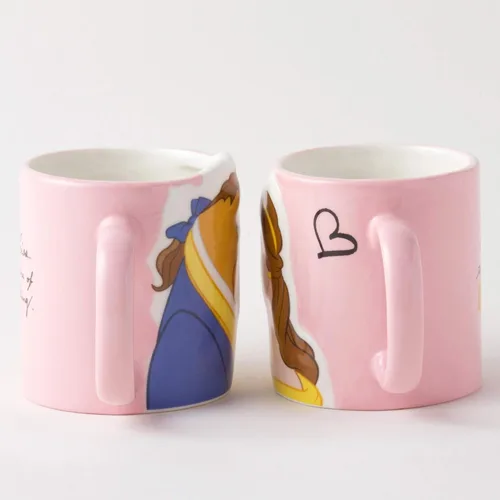 Miniatura 3 de Disney SAN2519 Beauty and the Beast Bella & Beast Kiss - Taza de 10.1 fl oz (10.1 fl oz)