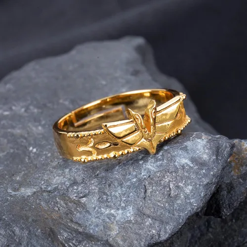 Miniatura 6 de TWINKANIME All 6 S925 Silver Ring Anime Sagittarius for Cosplay Open Band Adjustable Ring for Cosplay Prop