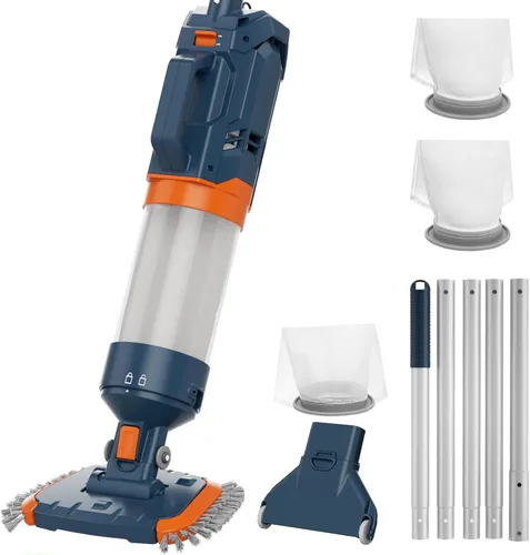 Miniatura 9 de Aspiradora inalámbrica para piscina, succión potente de 18.9 GPM, 130 pulgadas, tiempo de funcionamiento 1H, filtro ultra fino de pelusa de 25 µm