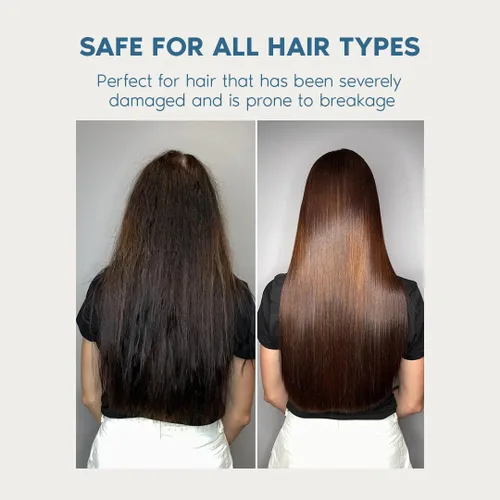 Miniatura 5 de Luvi Cirugia Capilar para el Cabello Sin Formol, B-tox Capilar, de larga duración, antiencrespamiento, alisado, queratina brasileña 5 en 1, vegano