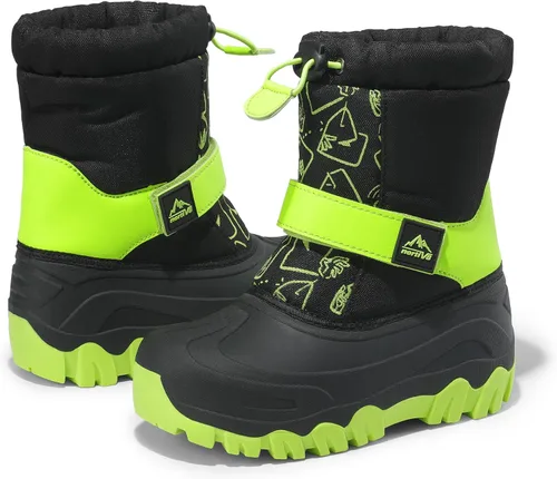 Miniatura 3 de NORTIV 8 Botas de nieve para niños y niñas, impermeables, para clima frío, botas clásicas para senderismo al aire libre (niños pequeñosniños grandes)