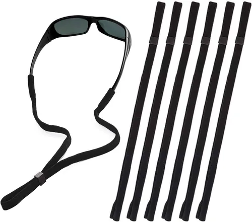 SHINKODA Paquete de 6 correas para gafas - Cordón universal para anteojos - Cordón retenedor de gafas para lectura, seguridad, deportes y gafas de