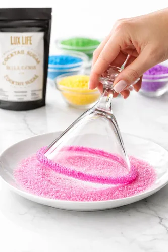 Miniatura 6 de Azúcar para borde de cóctel, colorante natural de frutas y verduras, sin gluten, vegano, sin OMG (sustituto del azúcar de alulosa dorada, 8 onzas)