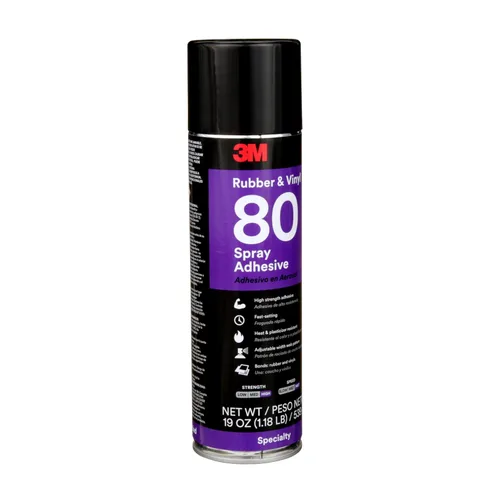 Miniatura 3 de Spray adhesivo de hule y vinilo 3M 80, aerosol de 24 onzas (Peso neto 19 oz)