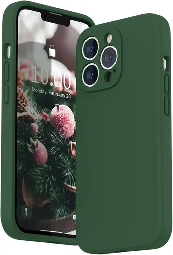 Miniatura 19 de SURPHY Funda para iPhone 13 Pro con protector de pantalla, Fundas de silicona líquida para iPhone 13 Pro