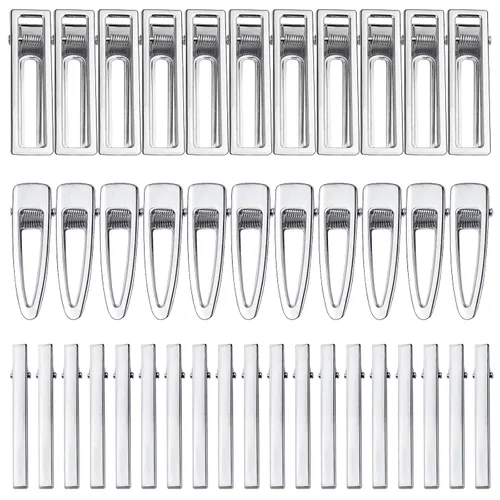 60 pinzas para el cabello para moldes de resina de silicona, pinzas de lazo para el cabello, horquilla de perla, accesorios para el cabello para