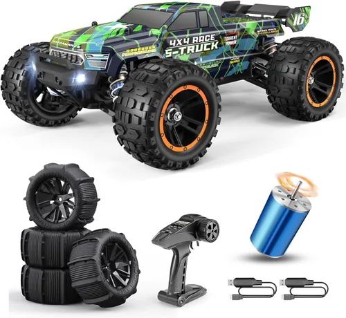 Miniatura 7 de HAIBOXING Camión de control remoto RC sin escobillas 16890A a escala 1/16 4X4 Camión de control remoto rápido 48 KM/H de velocidad máxima, coches RC