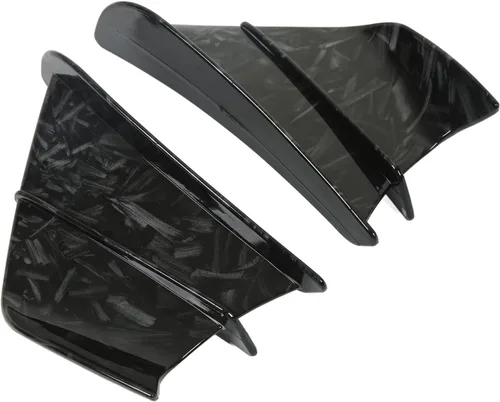 Miniatura 9 de Aleta de viento lateral para motocicleta, alerón lateral de motocicleta, carenado delantero, aletas aerodinámicas para Z900 Z1000 (negro brillante)