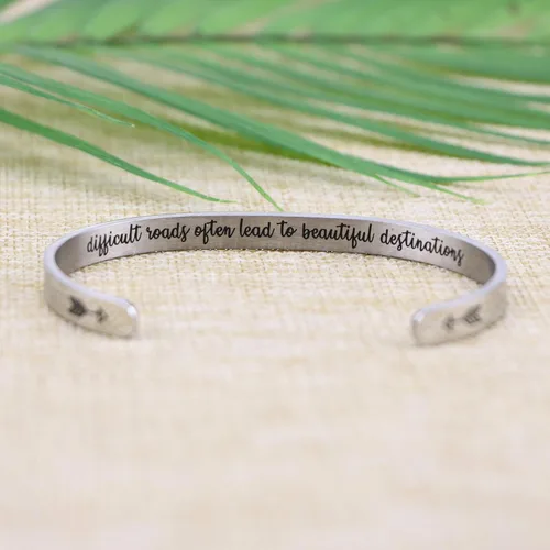 Miniatura 3 de Joycuff - Pulseras inspiradoras para mujer regalo personalizado para mamá pulsera con frase grabada joyas para cumpleaños