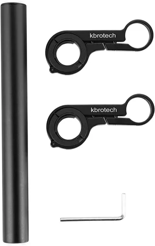 Miniatura 5 de Extensor de manillar de bicicleta, extensión de manillar doble, soporte de montaje de fibra de carbono con soporte de aleación de aluminio, ahorro