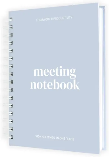 Lamare Cuaderno de reuniones para organización del trabajo – Cuaderno de trabajo perfecto para tomar notas, planificador de reuniones y suministros
