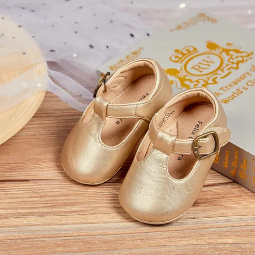 Miniatura 227 de Felix & Flora Zapatos de bebé de suela suave - Zapatos de bebé para caminar, mocasines, suela de goma, zapatos de cuna