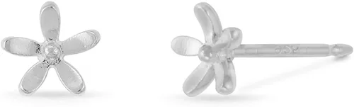 Miniatura 2 de Boma Pendientes de plata de ley con flor de margarita, Plata de ley Acero inoxidable