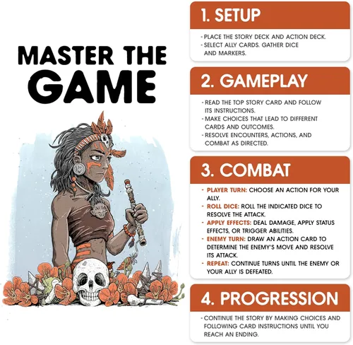 Miniatura 5 de SPIRE'S END: Juego de Cartas Rangitaki, Añade a Tus Juegos de Mesa de Aventura y Estrategia de Elige-Tu-Camino, Juego Individual Inmersivo