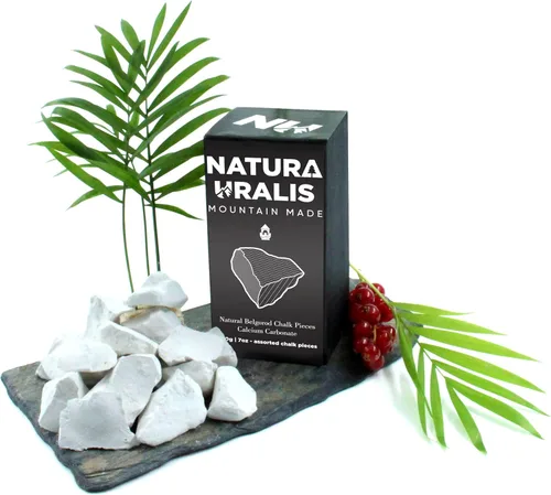 Miniatura 4 de Natura Uralis Trozos de Tiza Premium Belgorod 7 oz de Trozos de Tiza Blanca - Crujido Increíble, Textura Terrosa, Aterciopelada y Firme