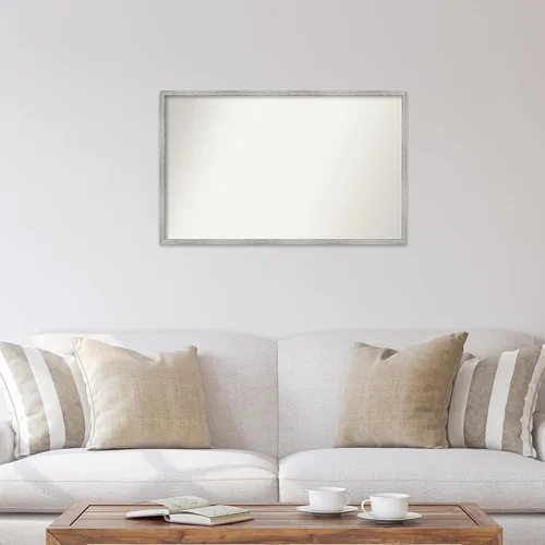 Miniatura 107 de Amanti Art Espejo de baño blanco para sobre el fregadero, 32 x 45 pulgadas, espejo de tocador rectangular blanco esbelto, marco de madera moderno