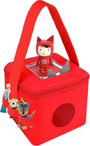 Miniatura 12 de Annmore Estuche de transporte para Toniebox, organizador de almacenamiento para reproductor de audio y figuras, compatible con versiones 1 y 2 (azul)