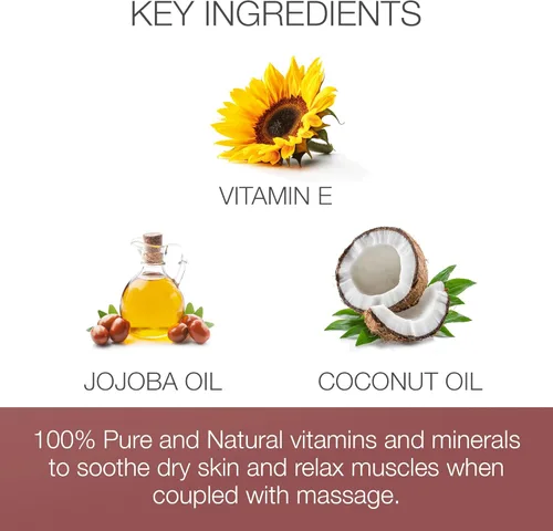 Miniatura 3 de Aceite Bon Vital, hidratante para el cabello y la piel, aceite de masaje profesional 100% puro y natural, reparaciones de la piel seca, almendra