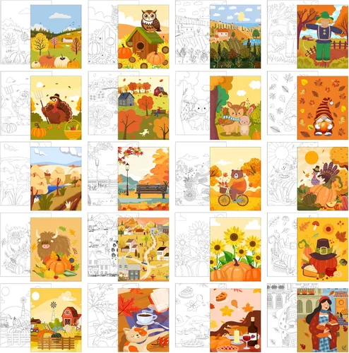 Miniatura 10 de Sherr 20 Piezas Lienzo Estirado Predibujado Arte Negro Reina Afro para Pintar para Adultos Contorno Predibujado Lienzo de Algodón Estirado