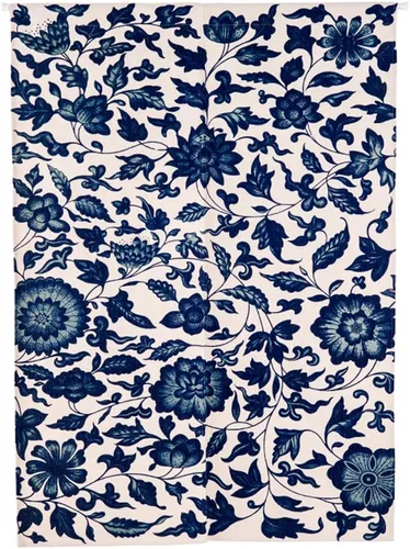 Miniatura 8 de Tapiz japonés Noren para puerta, moderno pájaro, hecho a mano, cortina de puerta, divisor de habitación para decoración del hogar, 33 x 35 pulgadas