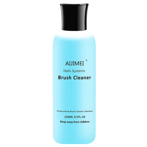 Limpiador de pinceles de uñas acrílicas, limpiador de pinceles de pintura líquida para artistas de uñas (8.5 fl oz/8.5 onzas líquidas)