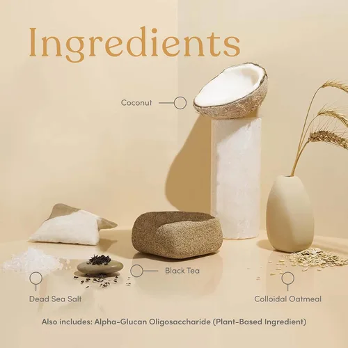 Miniatura 6 de Remoja de baño de avena para bebés, niños y adultos, remojo de té de baño para bebés, hecho con prebióticos para aliviar la piel seca, picazón