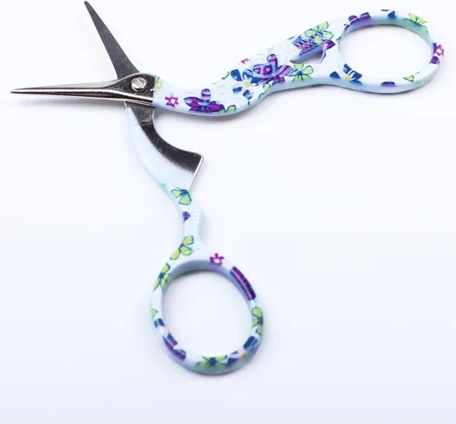 Miniatura 2 de BIHRTC Tijeras clásicas de acero inoxidable de 3.6 pulgadas, diseño de grúa, tijeras de costura, herramientas de bricolaje, tijeras de modista