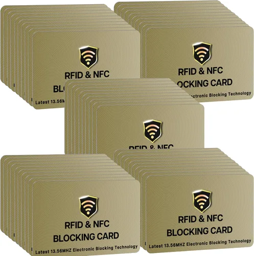 Miniatura 28 de SaiTech IT Paquete de 5 Tarjetas de Bloqueo RFID, Una Tarjeta Protege Toda la Billetera y Cartera, Protector de Tarjetas de Débito y Crédito