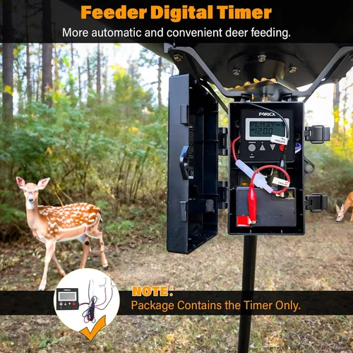 Miniatura 3 de Temporizador digital para comedero de ciervos, temporizador digital de 6 V/12 V para comedero de ciervos y comedero de cabras, temporizador