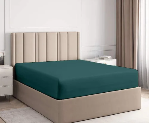 Miniatura 20 de 1 sábana bajera de tamaño individual, sábana bajera 100% algodón orgánico, sábana bajera suave de 800 hilos, calidad de hotel suave, bolsillo