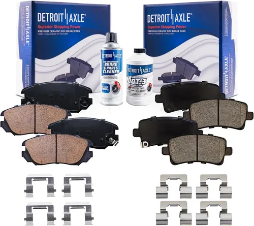Miniatura 20 de Detroit Axle - Zapatas de freno traseras para Chevrolet Aveo Aveo5 Spark Pontiac G3 Suzuki Swift+ Reemplazo de zapatas de freno semimetálicas