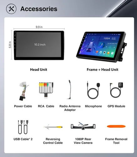 Miniatura 9 de Estéreo de coche QLED Android 13 de 10 pulgadas para Ford F150 2004-2008, F250 F350 2008-2016 Actualización de radio inalámbrica CarPlay Android