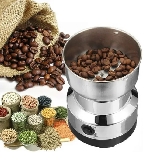 Miniatura 5 de Molinillo de café eléctrico, molino de grano de acero inoxidable, licuadora eléctrica de granos de café, trituradora de granos automática