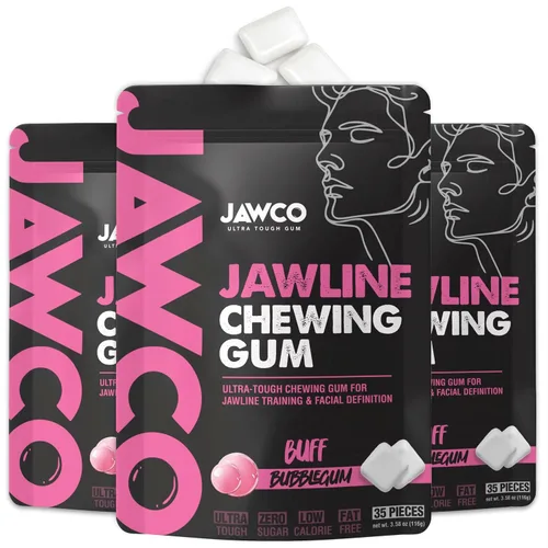 Miniatura 20 de JAWCKO Chicle Ultra-Resistente para Mandíbula Obtén una Mandíbula Más Fuerte y Cuadrada Chicle Duro de Entrenamiento para Mandíbula Fuerza 15X