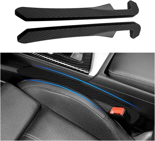 Miniatura 12 de Junecarp Paquete de 2 rellenos de espacio para asiento de automóvil, organizador flexible para evitar que los artículos se caigan, accesorios