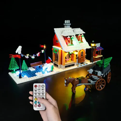 Miniatura 9 de Kit de luces LED compatible con Lego 10216, kit de iluminación de construcción para (Creator Holiday Bakery). (Solo kit de luz Led) (versión clásica)