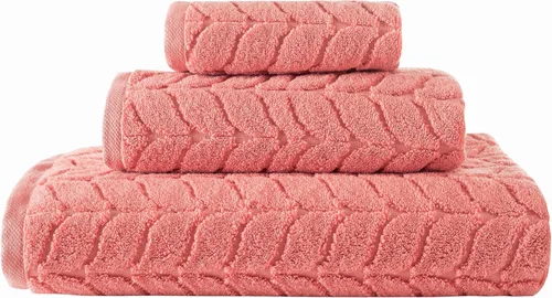 Miniatura 19 de BAGNO MILANO Toallas de baño de algodón turco, toallas de mano, juego de toallas de lujo de felpa suave de la colección jacquard